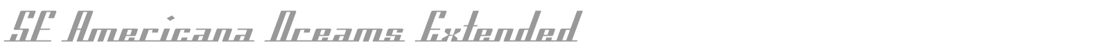 SF Americana Dreams font preview